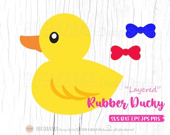 Rubber Duck SVG,Baby Duck,DXF,Duck Cut File,PNG,Baby Shower,Layered,Rubber Ducky,Cricut,Silhouette,Commercial use,Instant download_CF104