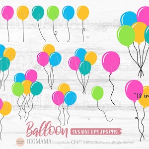 Balloon SVG,Balloon Cut File,Party,Birthday,Event,Balloon Clipart,Cutting File,Balloons ,PNG,Cricut,Silhouette,Instant download_CF477