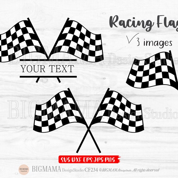 Checkered Flag SVG,Racing Flag,Start Flags,Race,Finish Flags,Checker,Birthday,Monogram,DXF,Cut file,Cricut,Silhouette,Instant download_CF234