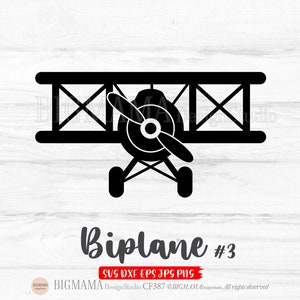 Biplane SVG,Retro,Airplane Shape,Boy,Kids,Stencil,DXF,Cut File,Cutting File,PNG,Clipart,Cricut,Silhouette,Vector,Instant download_CF387