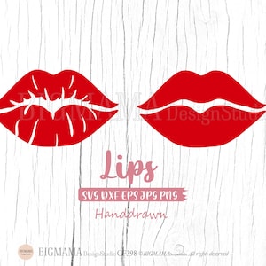 Lips SVG,Lips Cut File,Kiss,Woman Lips,Valentain,Love,Kissing,DXF,PNG,Clipart,Cricut,Silhouette,Commercial use,Instant download_CF398