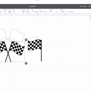 Racing Flag SVG,Start Flags,Race,Checkered Flag,Finish Flags,Checker,Topper,Monogram,DXF,Cut file,Cricut,Silhouette,Instant download_CF233 image 4