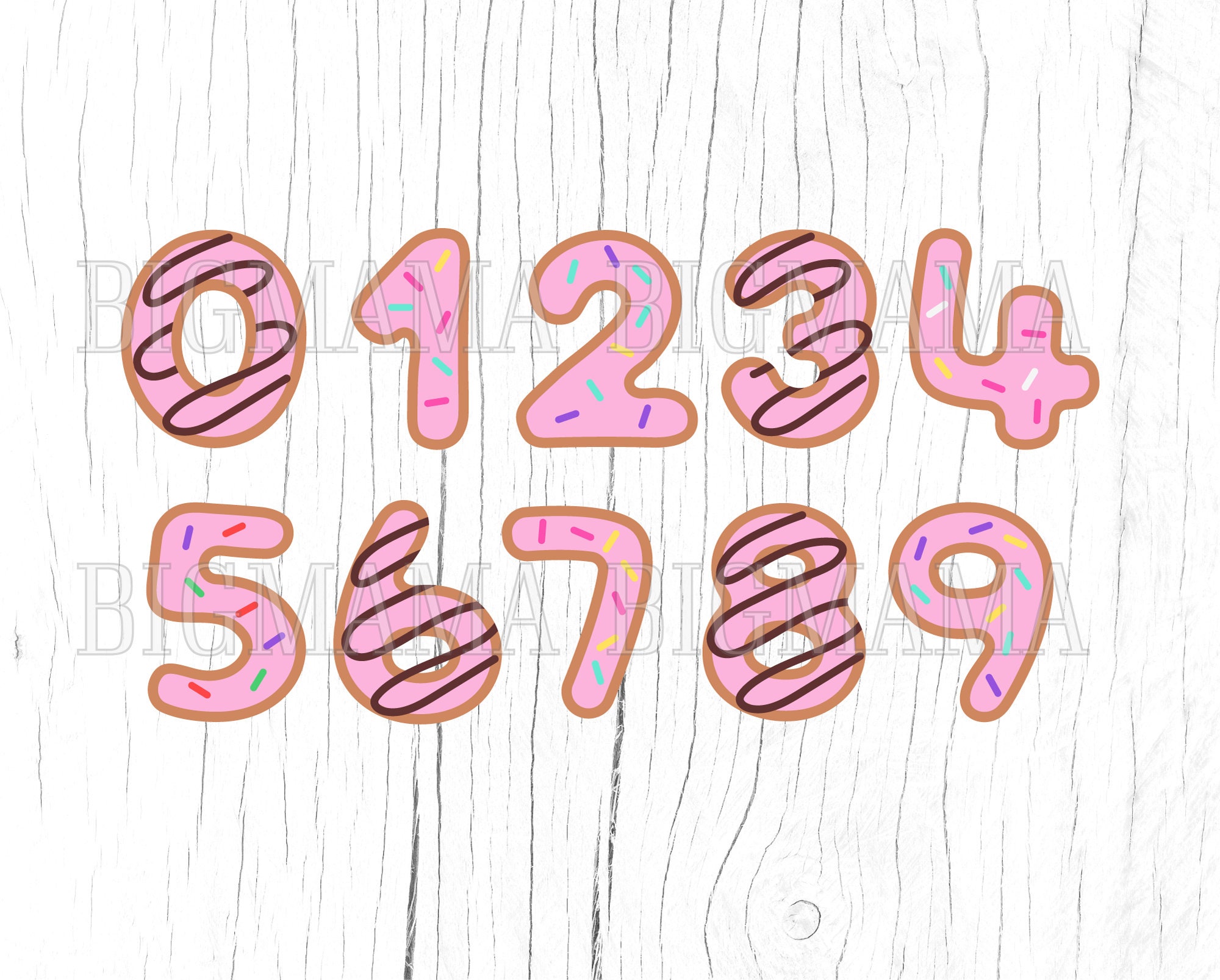 Donut Alphabet Svg,numbers,letters,bundle,sweets,birthday,png,layered ...