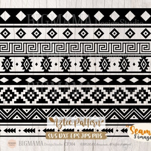 Southwestern inspired seamless pattern svg png dxf eps jpeg