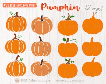 Pumpkin SVG file,Pumpkin svg bundle,DXF,Halloween,Pumpkin svg Cut file,Cutting,Cricut,Silhouette,Commercial use,Instant download_CF87