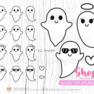 Ghost SVG,Ghost Svg Bundle,Halloween,Tshirt,DXF,Cute Ghost,Boo,Spooky,PNG,Cut file,Cricut,Silhouette,Ghost Clipart,Instant download_CF286