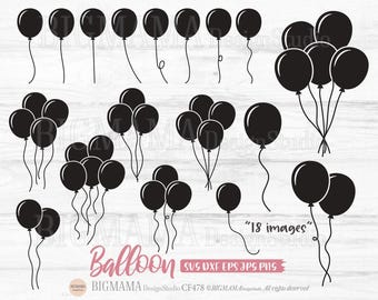 Balloon SVG,Balloon Cut File,Party,Birthday,Event,Balloon Clipart,Cutting File,Balloons ,PNG,Cricut,Silhouette,Instant download_CF478