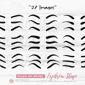 Augenbrauen SVG,Augenbraue,Tattoo Silhouette,Beauty,Augenbrauen Bundle,Beauty,out Line,Schnitt Datei,PNG,Digital Stempel,Schablone,Cricut,Instant download_FA422