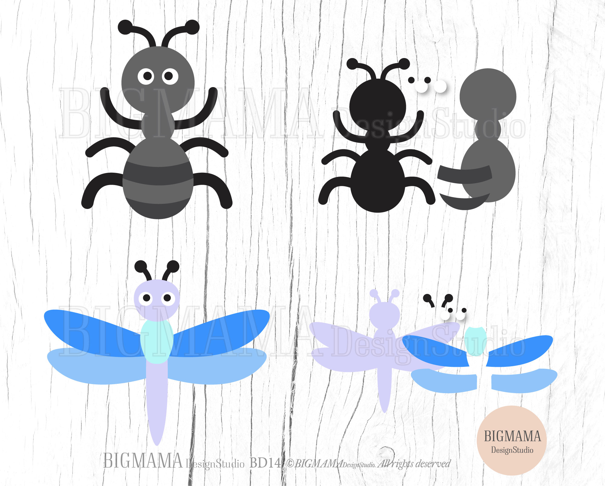 Insects SVG Bundle,bugs,layered,cut File,kids,baby,craft,bee,ladybug ...