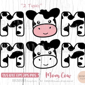 Mama Kuh SVG,Mama,Kuhgesicht,Bauernhof,Eltern,Baby,Cut File,Junge,Mädchen,Kinder,Clipart,Tshirt,PNG,Cricut,Silhouette,Digital,Instant download_D62