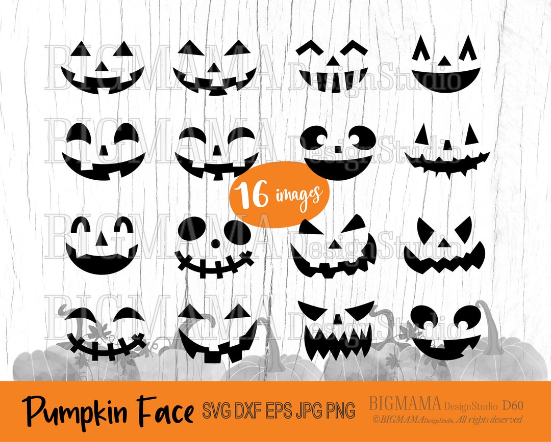 Halloween Pumpkin Face Svgpumpkin Facecarvingjack O