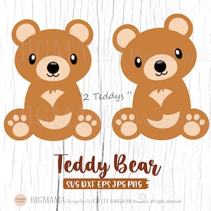 Teddy bear SVG,Baby bear svg,Layered,DXF,Baby shower,Teddy bear PNG,Teddy bear for Cricut,Silhouette,Commercial use,Instant download_CF111