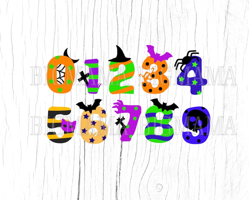 Spooky Halloween Alphabet Svg,numbers,letters,layered,bundle,birthday ...