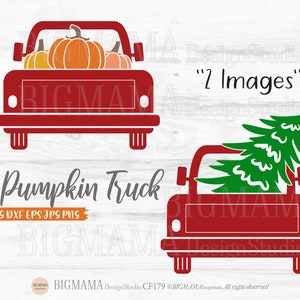 Fall Truck Svg,Pumpkin,Autumn,DXF,Christmas,Cut file,Autumn,PNG,Pine Tree,Thanksgiving,Cricut,Silhouette,Instant download_CF179
