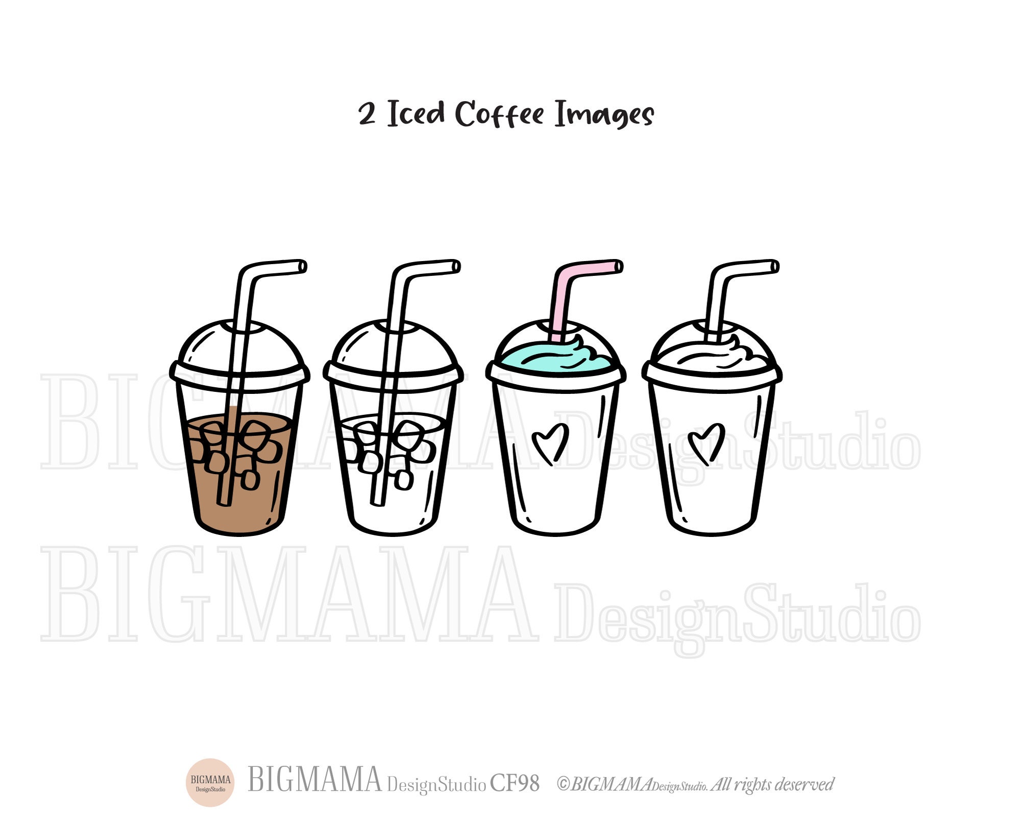 Iced Coffee Cup Svgcoffee Loverdxfcoffee Bundlecoffee Etsy