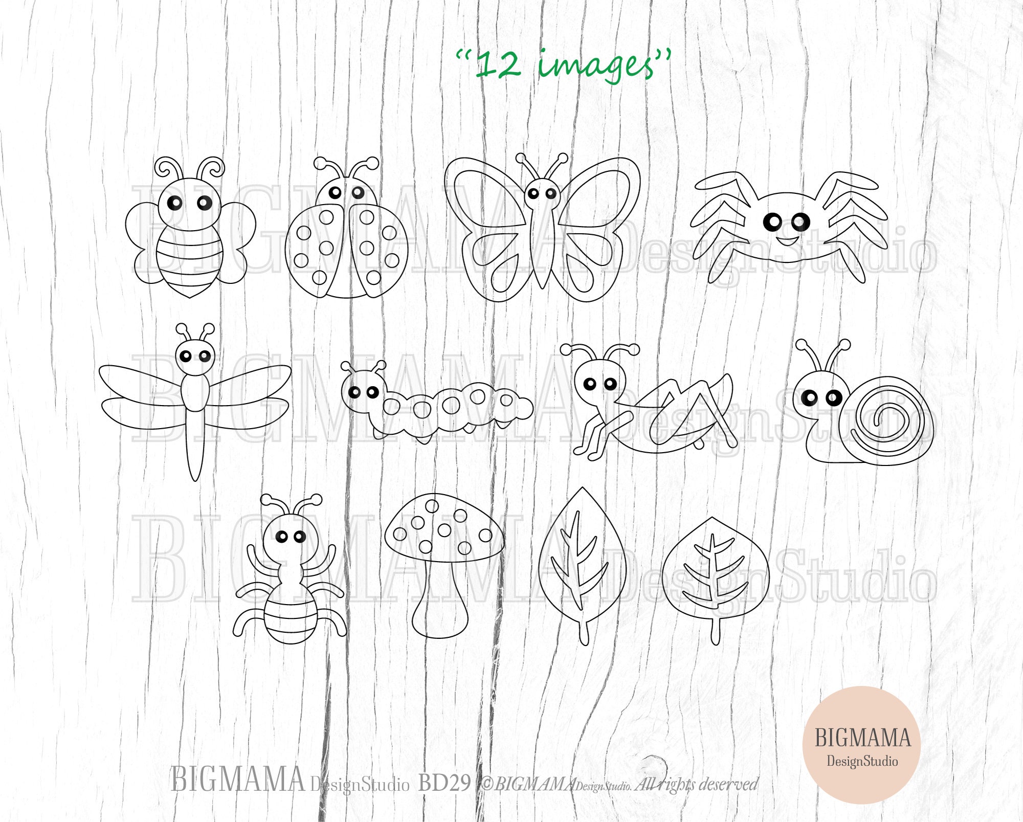 Blank Insect File Insects Outline SVG Bundle,bugs,cut File,kids,baby,bee,ladybug,stencil ...