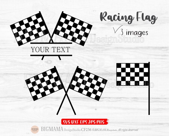 Racing SVG, Checkered Flag SVG, Race Flag SVG, Car Flag Svg, Checker Svg,  Cricut, Silhouette, Template, Instant Download, Cutting Files 