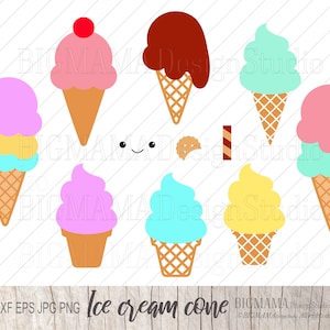 Eistüte SVG,DXF,Dessert,Essen,Kinder,Mädchen,Jungen,Sommer,Cricut,Silhouette,Digital,kommerzielle Nutzung,Sofort-Download_FA23