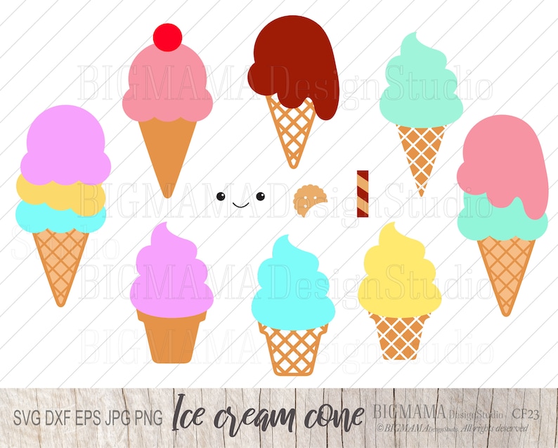 Ice Cream Cone Etsy