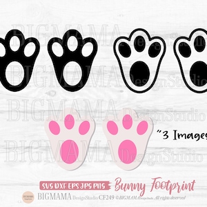 Osterhasen Fußabdrücke SVG,Fuß,Kaninchen Füße,DXF,Cute,Clipart,T-Shirts,Vinyl,Cricut,Silhouette,Datei,Digital,Instant download_KF249