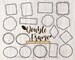 Double Frame SVG,Square Frame Bundle,Double Border,Rectangle,Circle Frame,Oval,Doodle,Cricut,Silhouette,Commercial use,Instant download_CF45 