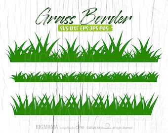 Grass Border SVG,Wild Grass,Grass Cut,Line,PNG,DXF,Vector,Cricut,Silhouette,Digital,Commercial use,Instant download_CF50