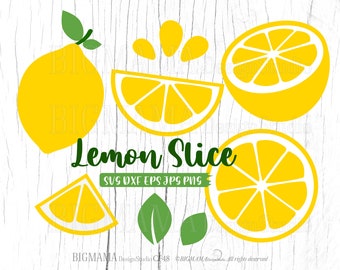 Rebanada de limón SVG,Frutas DXF,Fruta svg,Archivo de corte furit,Limón en capas,Corte,Cricut,Silueta,Uso comercial,Digital,Descarga instantánea_CF48