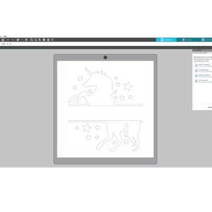 Jednorożec Split SVG, Monogram, Imię, Sylwetka jednorożca SVG dla Cricut, Ramka, DXF, Dziewczyny, Dzieci, Koń, Urodziny, Głowa jednorożca, Natychmiastowe pobranie_CF300 zdjęcie 6