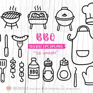 SVG, Food Bundle,Schnitt Datei,Barbeque,Wurst,Grillen,Küche,Hot Dog,Tomatensauce,Snack,Schürze,Clipart,PNG,Instant download_AG10