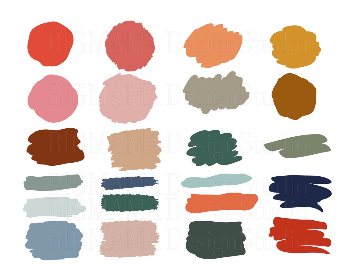 Brush Stroke SVG Bundlepaint Brush Strokes Etsy