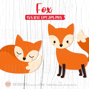 Cute Fox SVG,Fox svg cut file,Cutting,Fox DXF,T-shirt,Fox svg for cricut,Vector,PNG,Cricut,Silhouette,Commercial use,Instant download_CF60
