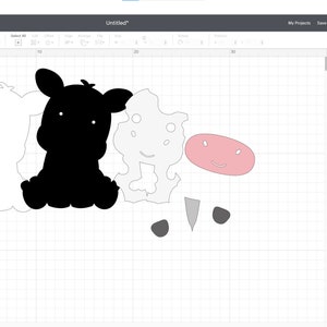 Puede incluir: Un dise&ntilde;o digital de tres vacas de dibujos animados. Una vaca es negra, una es blanca con manchas negras y una es rosa con manchas negras. Las vacas est&aacute;n todas mirando al espectador y tienen caras sonrientes.