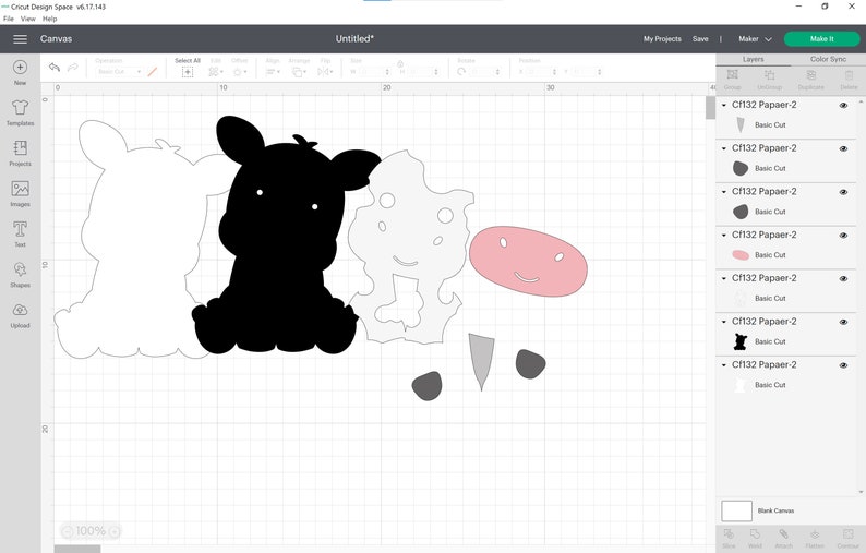 Puede incluir: Un dise&ntilde;o digital de tres vacas de dibujos animados. Una vaca es negra, una es blanca con manchas negras y una es rosa con manchas negras. Las vacas est&aacute;n todas mirando al espectador y tienen caras sonrientes.