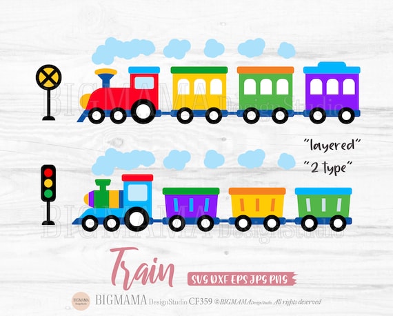 Train Svg,choo Choo,kids,vehicles,layered,paper Cut,kids Room