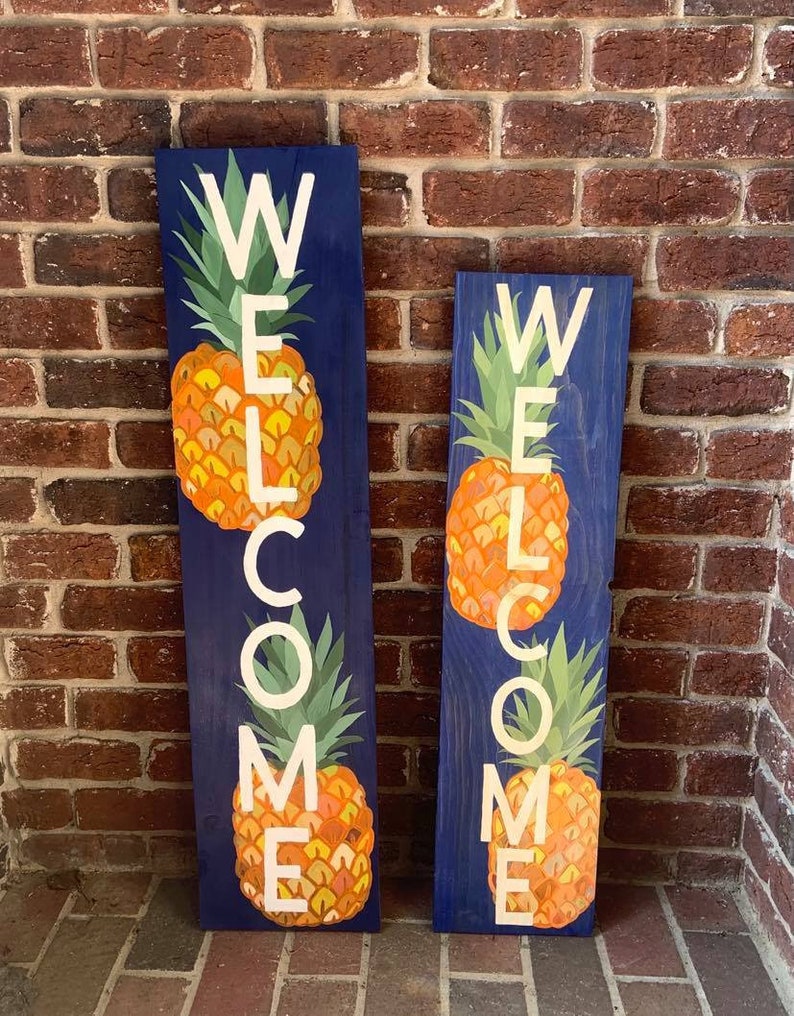 Pineapple Porch Sign Etsy