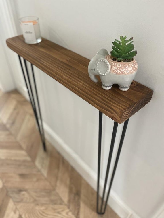 Rustic Console Table Narrow Hallway Table, Rustic Radiator, 46% OFF