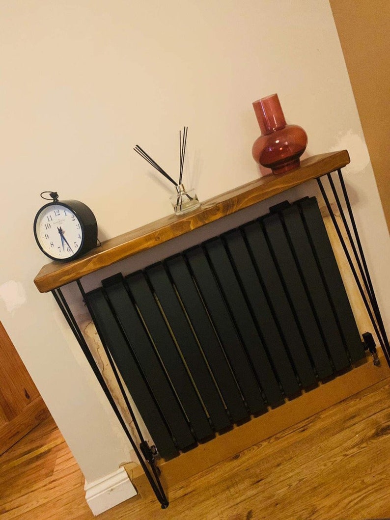 Rustic Console Table With Black Hairpin Legs Etsy UK