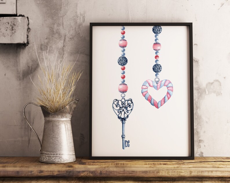 Tender Printable Valentine Card in Different Sizes 5x7 - Etsy