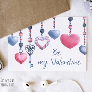 Tender Printable Valentine Card in Different Sizes 5x7 8x10 4.25x5.5 ...