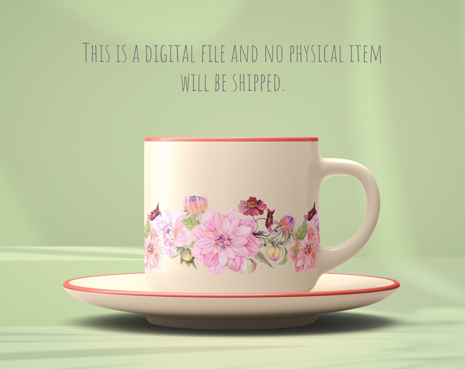 Watercolor Pink Floral Border Clipart. Fall Seamless Borders. - Etsy