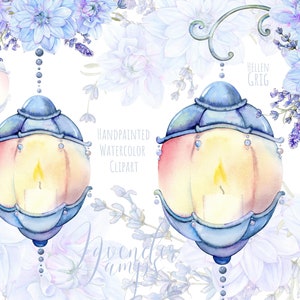 Clipart de lâmpada lavanda. Clipart aquarela, convite de casamento floral pintado à mão. Uso comercial gratuito. Download instantâneo. png imprimível.
