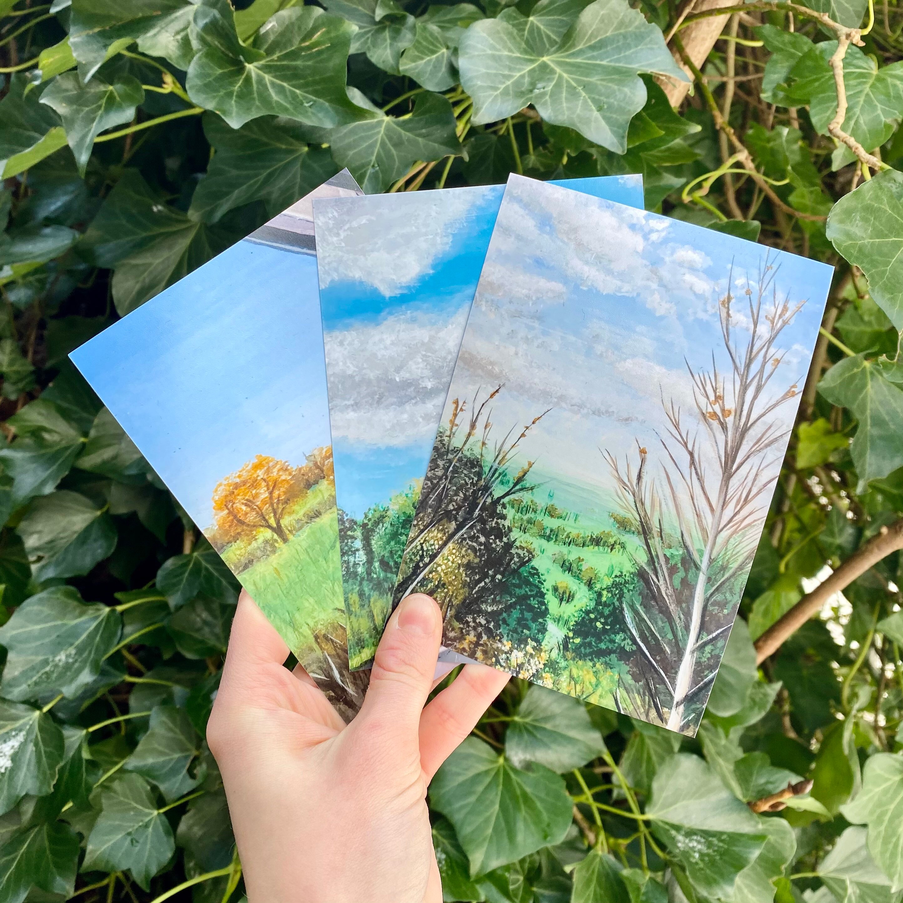 Nature Painting Prints Set of 3 Etsy