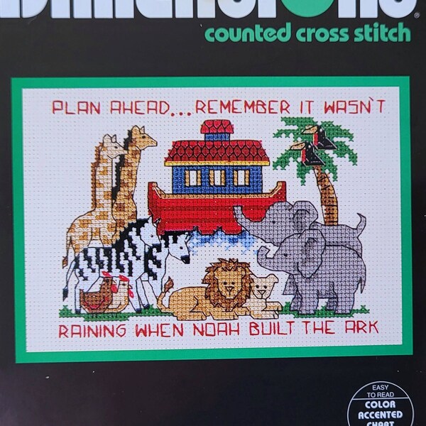 Noah's Ark Cross Stitch Etsy