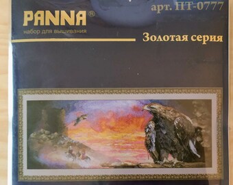 PANNA Counted Cross Stitch kit Eagle Tower, Eagle Embroidery