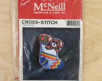 Vintage McNeill Cross Stitch Kit, Christmas Designs