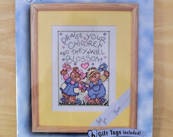 Violets Mini Cross Stitch Pattern, Embroidered Miniature