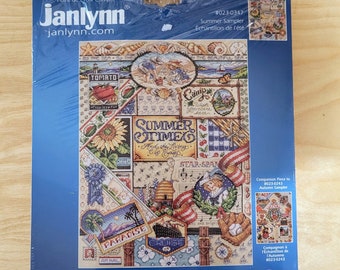 Summer Montage by Janlynn Counted Cross Stitch Kit Designer Janet