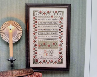 The Sampler House Counted Cross Stitch Pattern a Stitch in Time... Sampler, Cross Stitch Sampler