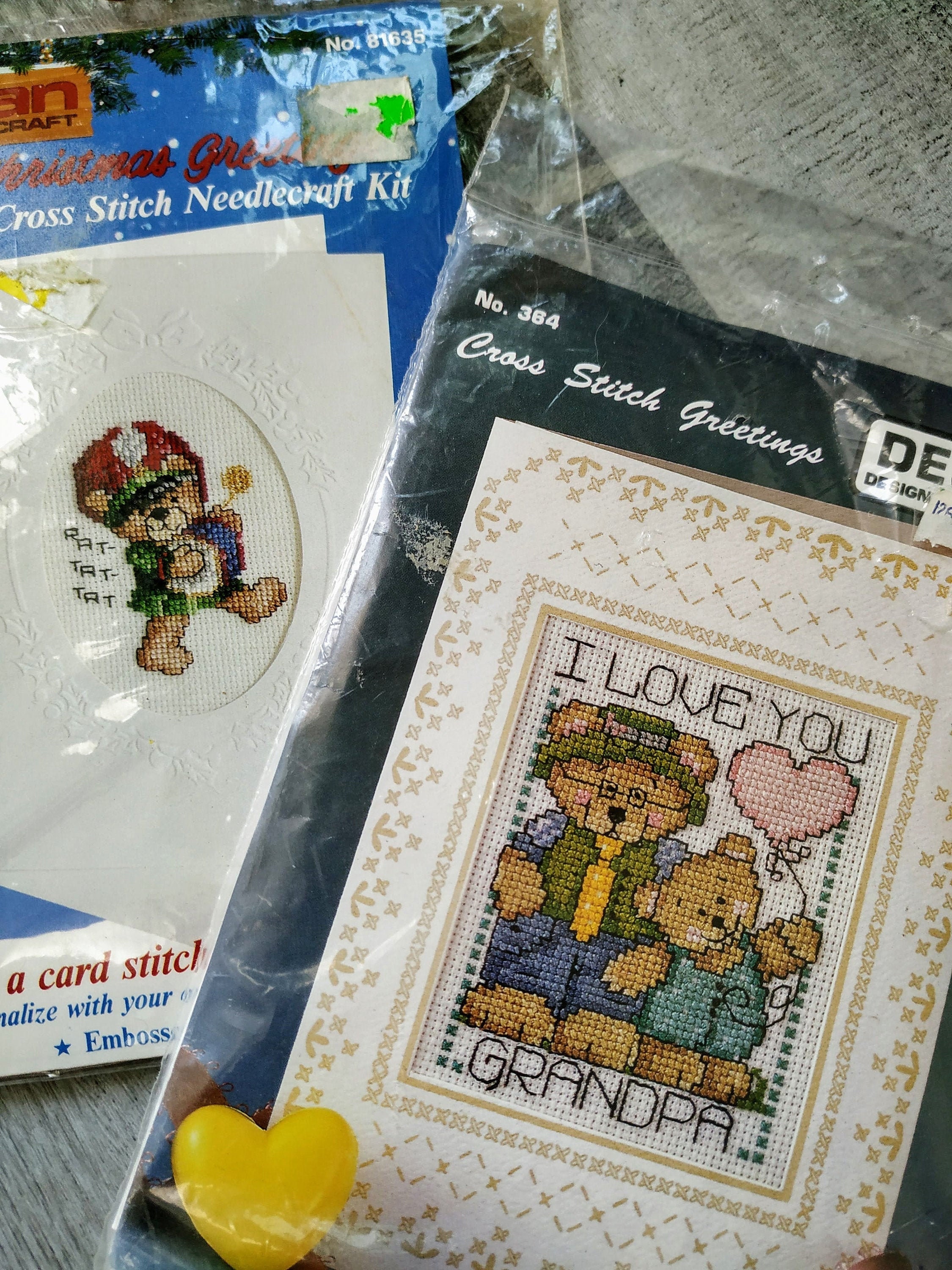 Vintage Cross Stitch Greeting Card Kits by Titan Needlecraft Etsy
