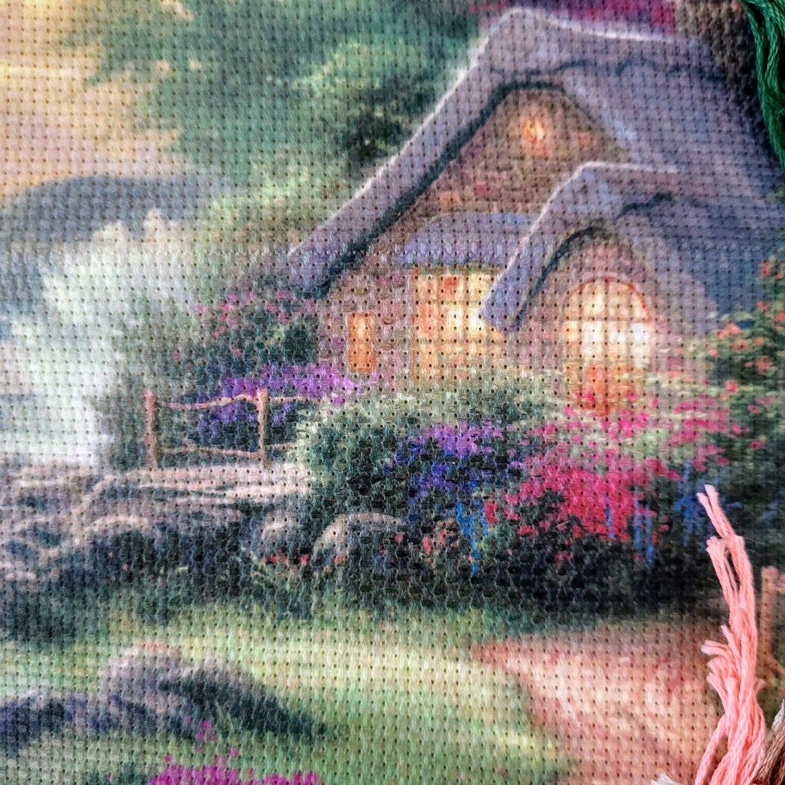 Brigade Canine Kit Point De Croix Brookside Hideaway Thomas Kinkade Candamar 51157 - Vintage NEUF Années 2000 Candamar 51157 Neuf